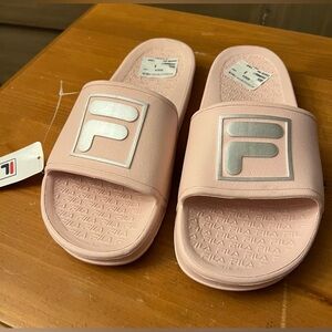 Fila Women's Pink Slide Sandals